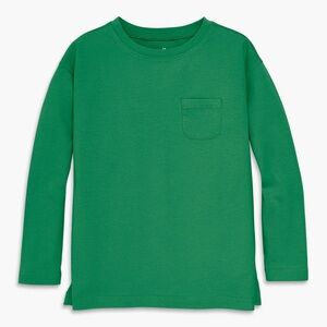 Primary Green Crew Neck Long Sleeve Pocket Legging Tee Unisex Kids Size 12